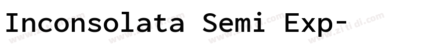 Inconsolata Semi Exp字体转换